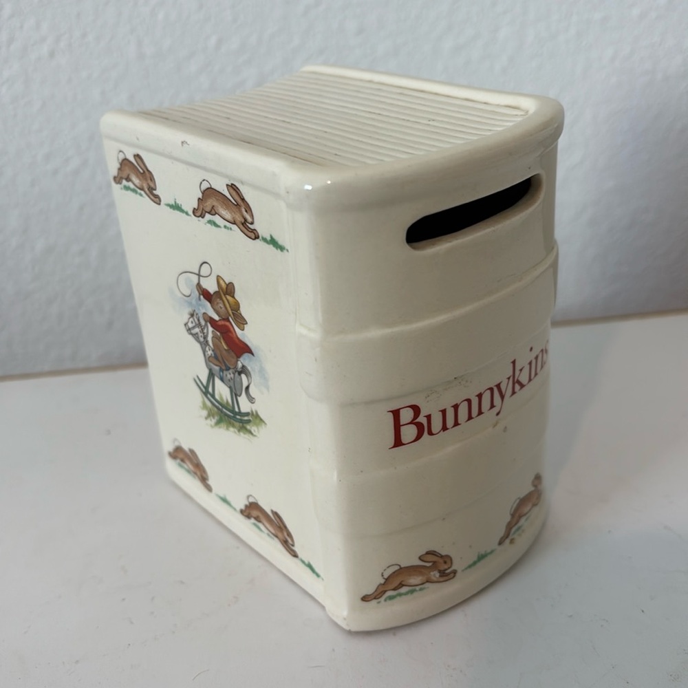 Vintage Bunnykins Peter Rabbit Coin Bank